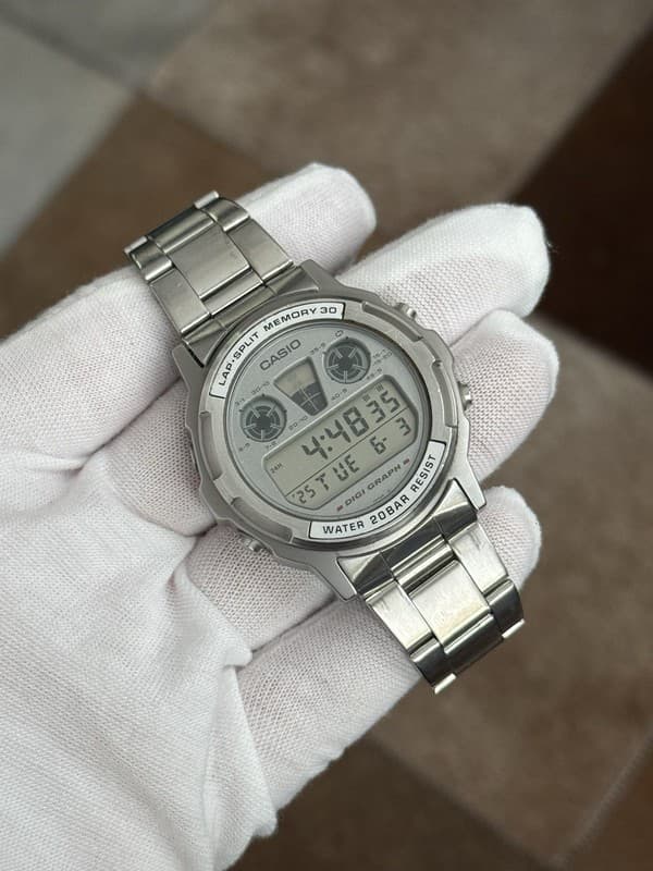 Rare Vintage Casio Digi Graph DW-3500 Men’s Digital Sports Watch Mod 828 JDM 80s