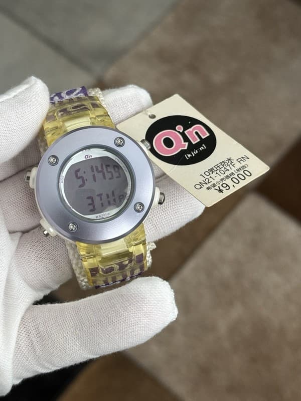 NOS Rare Vintage Citizen Q’n QN21-1047F Digital Sports Watch JDM 1990s