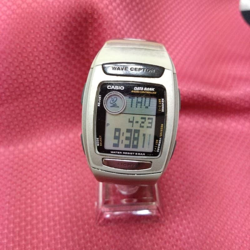 Vintage Casio Data Bank Wave Ceptor FKT-300 Atomic Radio Watch JDM Mod. 2141