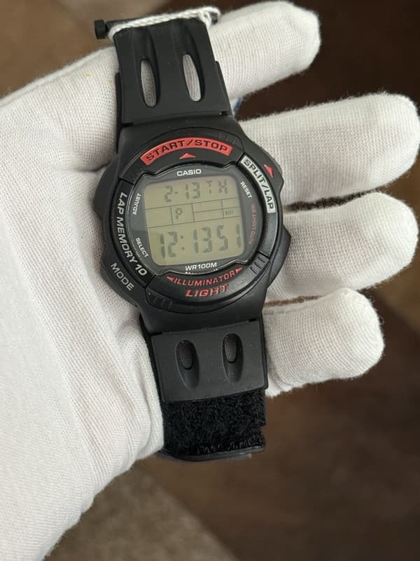 NOS Vintage Casio WS-100H Men’s Digital Sports Watch Module 2069 JDM 1990s