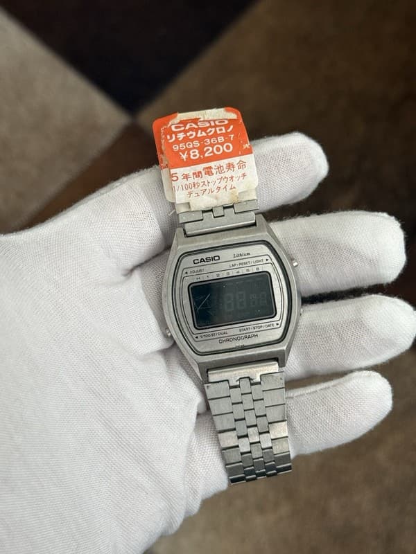 Rare Vintage Casio 95QS-36 Men’s Digital Chronograph Watch JDM 1980s - Repair