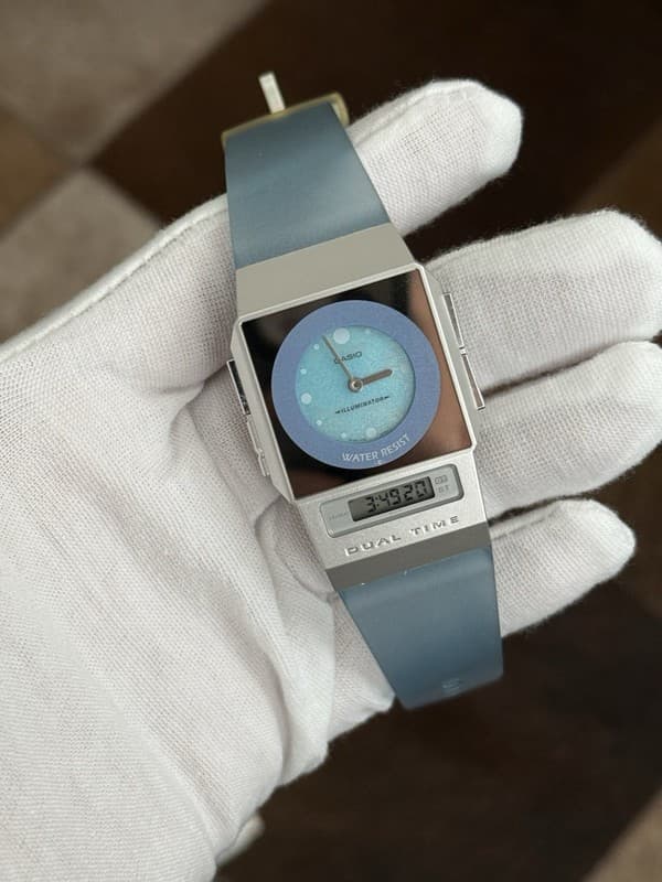 Rare Vintage Casio FS-01 Ana-Digi Film Watch Module 2321 JDM 1990s - Mint