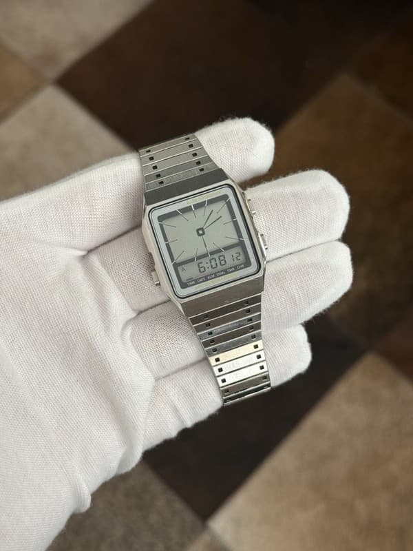 Rare Vintage Casio AE-90W Ana-Digi Alarm Chronograph Watch Module 187 JDM 1990s
