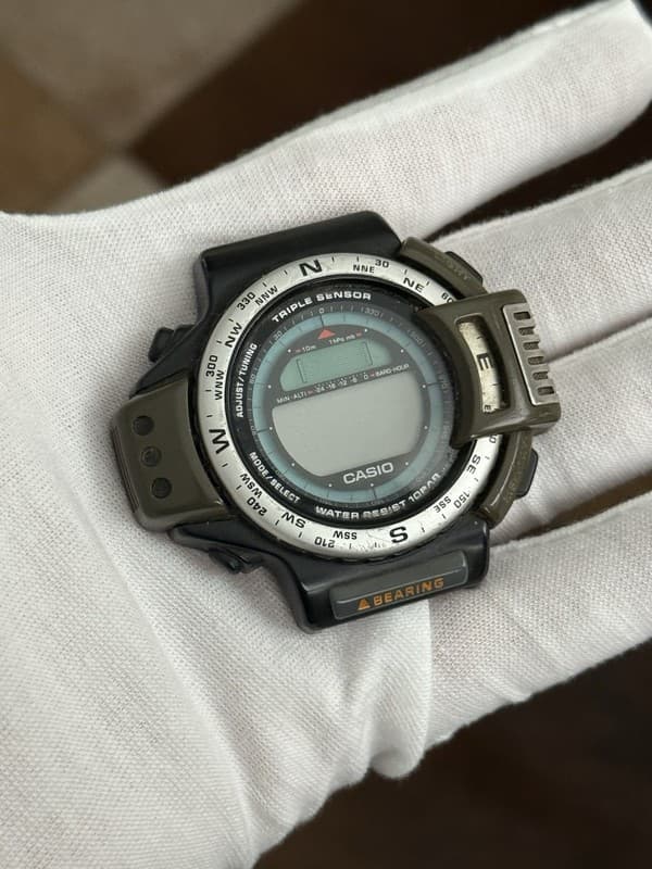 Vintage Casio Pro Trek ATC-1100 Triple Sensor Men’s JDM Watch Mod. 1171 - Repair