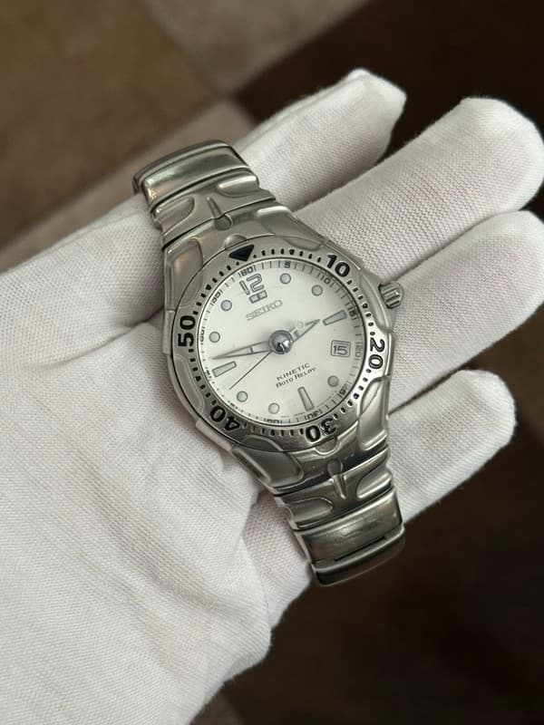 Vintage Seiko Kinetic Auto Relay 5J22-0D20 Men’s Automatic Sports Watch JDM
