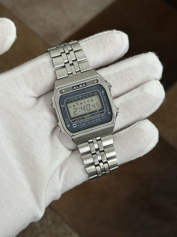 Vintage Seiko Alba Y749-5100 Digital Alarm Chronograph Men’s Watch JDM - Repair