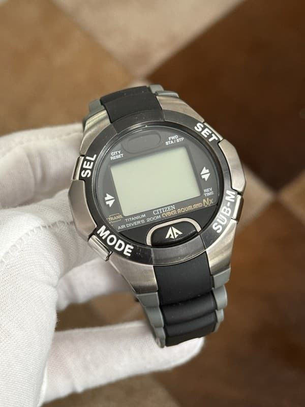 Rare Vintage Citizen Promaster Cyber Aqualand Titanium Dive Watch N11039 -Repair