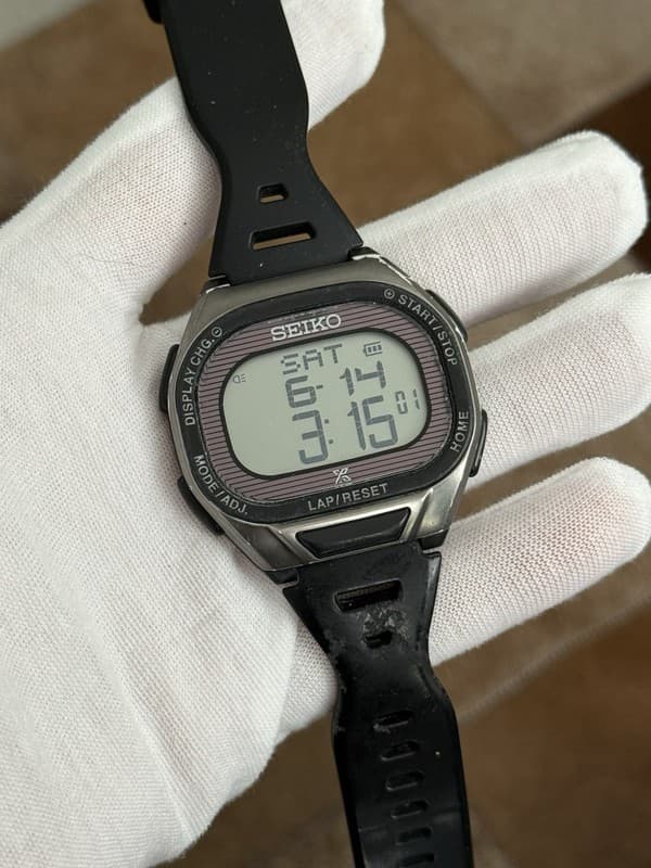 Vintage Seiko Prospex Super Runners S690-00A0 Digital Jogging Fitness Watch JDM