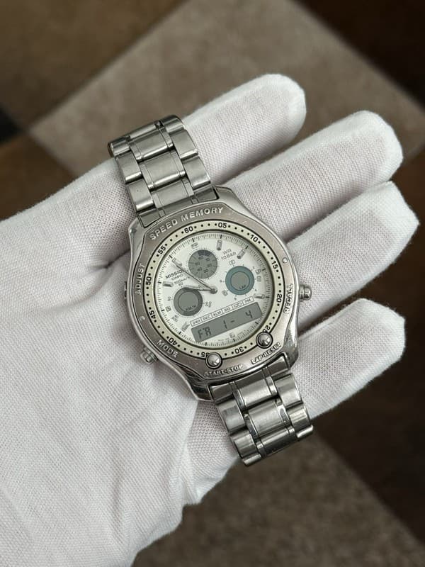 Rare Vintage Casio Speed Memory Mission MIS-100 Ana-Digi Watch Mod. 384 - Repair