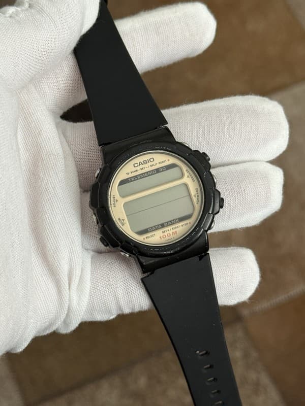 Rare Vintage Casio DBW-32 Telememo 30 Data Bank Men’s Watch JDM 1980s - Repair