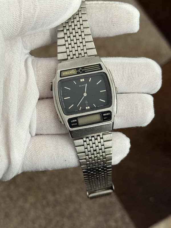 Rare Vintage Seiko H259-5000 Ana-Digi Men’s Quartz Watch JDM 1980s - For Repair