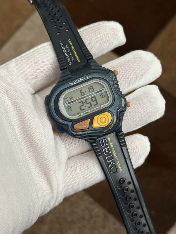 Rare Vintage Seiko Super Runners S640-4000 Digital Sports Watch JDM 90s - Repair