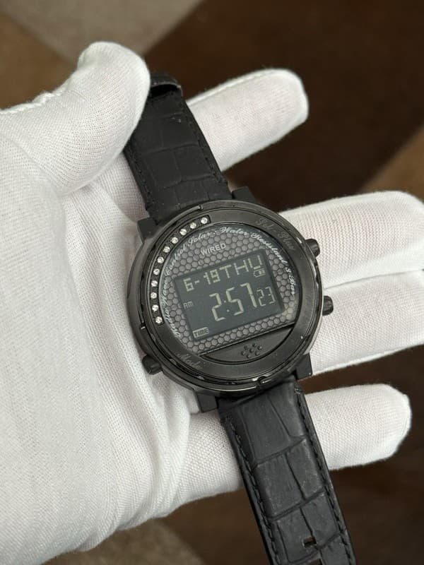 Rare Vintage Seiko Wired W360-0AC0 Solar Radio Atomic Digital Men’s Watch JDM