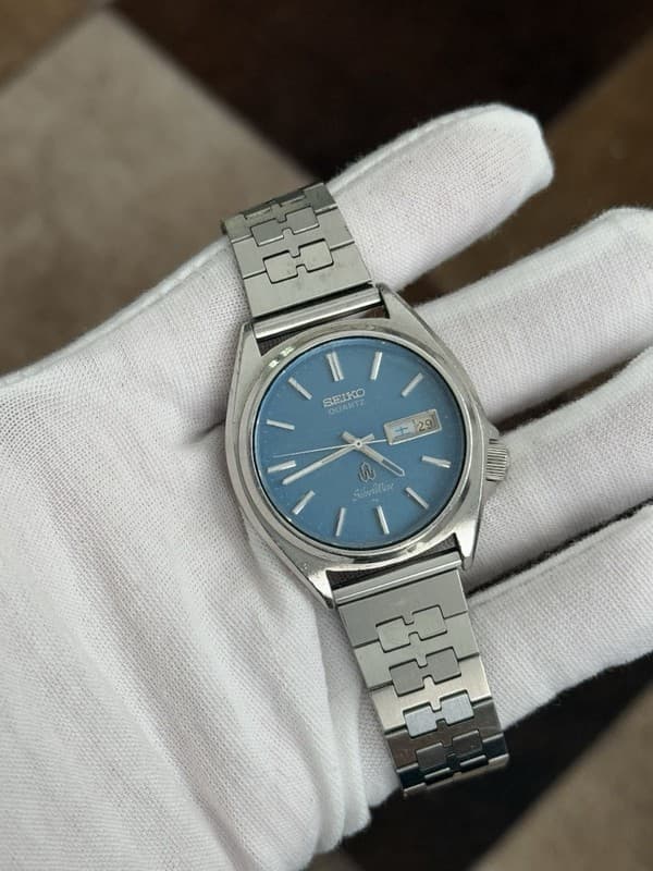 Rare Vintage Seiko SilverWave Quartz Day-Date Men’s Watch 4336-8090 JDM 1970s