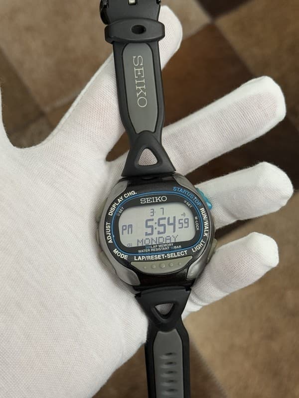 Vintage Seiko Prospex Super Runners S670-00A0 Men’s Digital Fitness Watch JDM