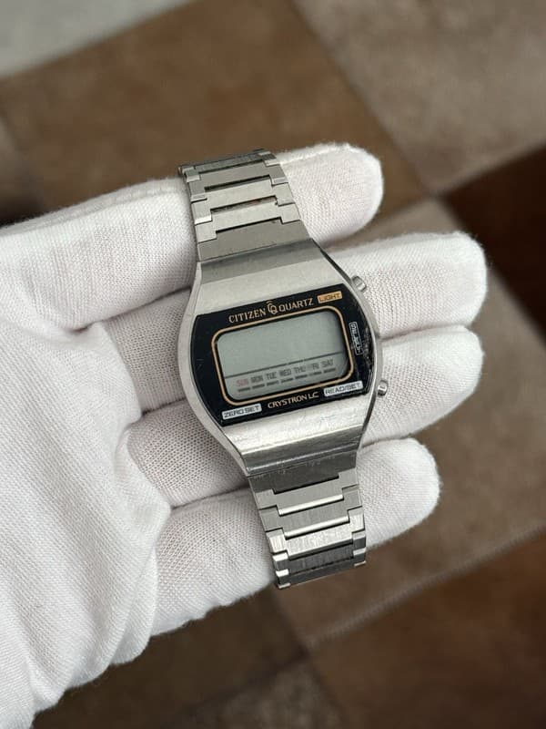 Rare Vintage Citizen Crystron LC Men’s Digital Watch 4-095570 JDM 1976 - Repair