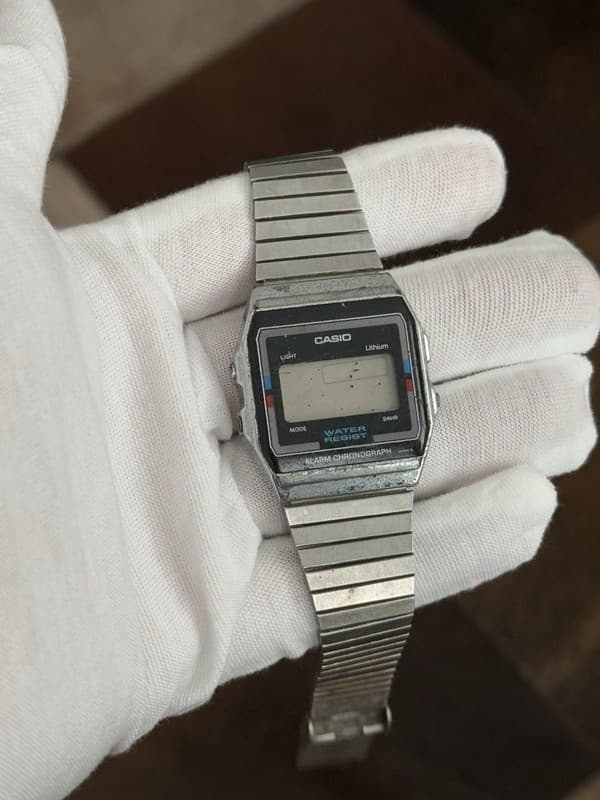 Rare Vintage Casio A156W Alarm Chronograph Men’s Digital Watch JDM 80s - Repair