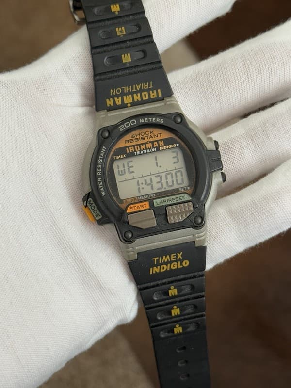 Rare Vintage Timex Ironman Triathlon Men’s Digital Fitness Sport Watch JDM 1980s