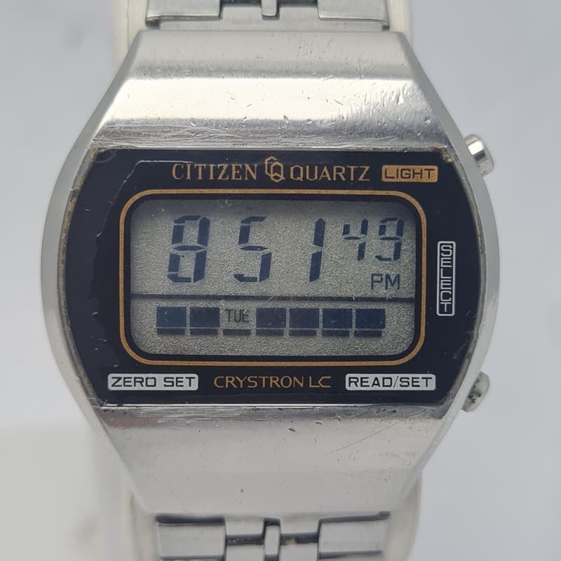Rare Vintage Citizen Crystron LC Men’s Digital Watch 50-1131 JDM 1970s - Repair