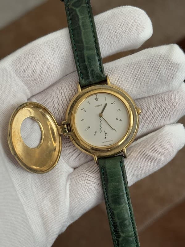 Extremely Rare Vintage Seiko Harmony 2M21-0020 Men’s Flip-Top Watch JDM 1980s