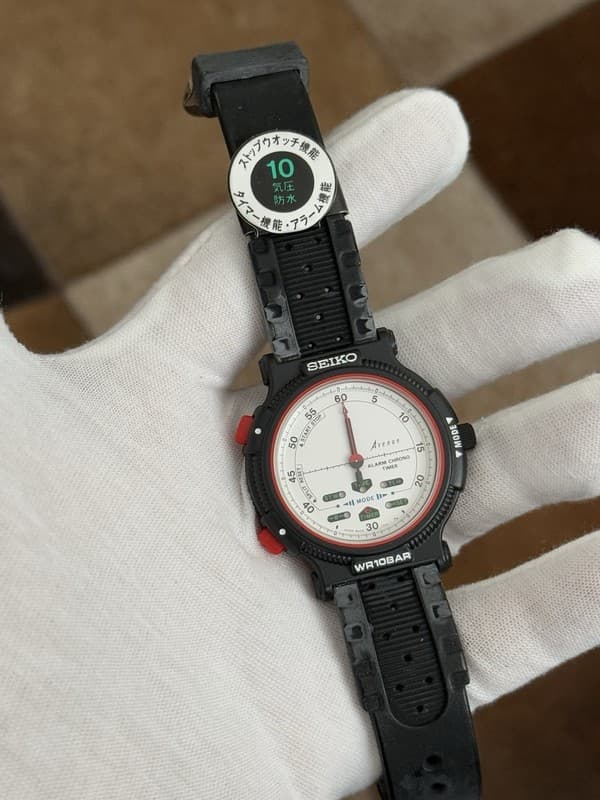 NOS Vintage Seiko Avenue Alarm Chronograph Timer Sports Watch 8M26-7040 - Repair