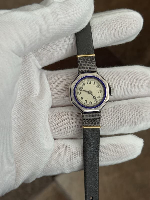 Rare Antique Jaeger LeCoultre Art Deco Sterling Silver Swiss Watch - For Repair