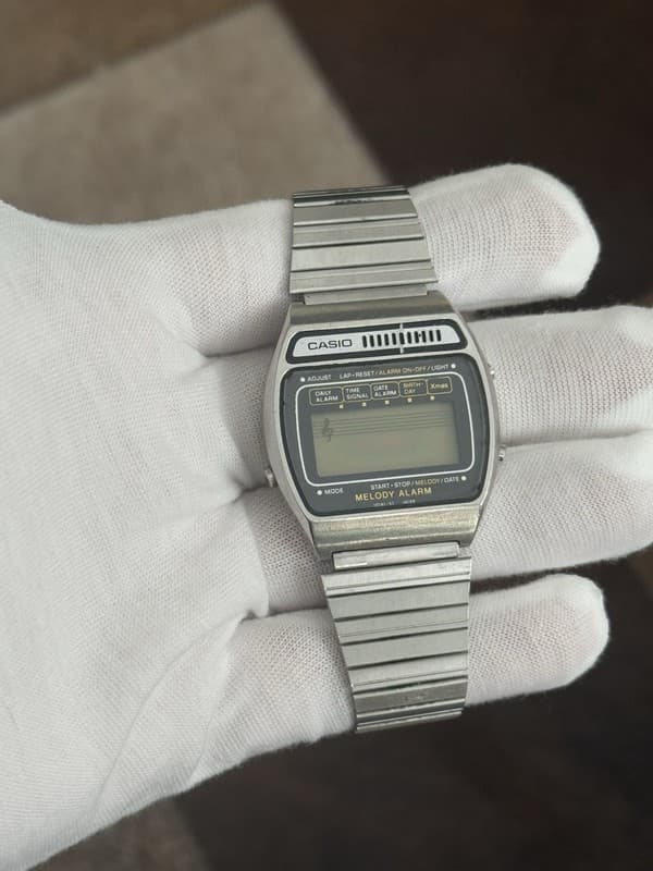 Rare Vintage Casio Melody Digital Alarm Watch H104 Module 82 1980s JDM - Repair