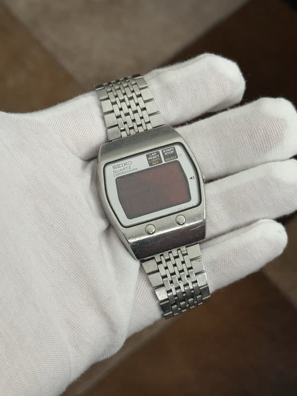 Rare Vintage Seiko M159-5010 Men’s 2 Button Digital Sports Watch JDM 70s -Repair