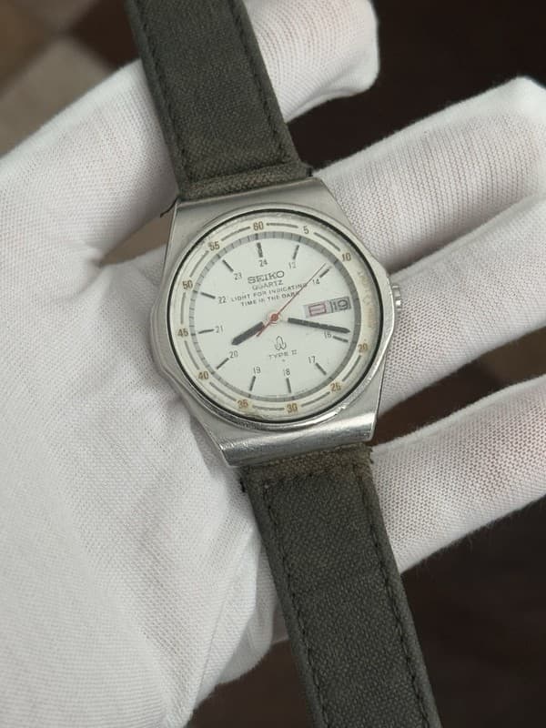 Rare Vintage Seiko Type II Quartz 7559-6010 Men’s Sports Watch JDM 70s - Repair