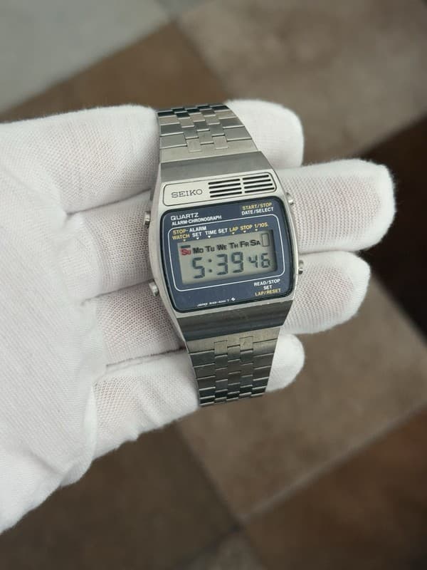 Rare Vintage Seiko A159-4000 Men’s Digital Alarm Chronograph Watch JDM 1970s