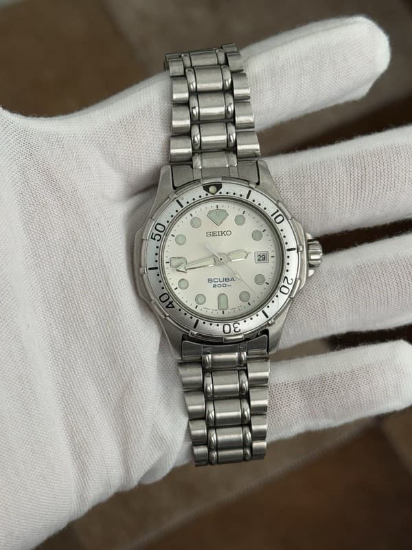 Rare Vintage Seiko 7N35-6000 Scuba 200m Men’s Diver Sports Watch JDM 1990s