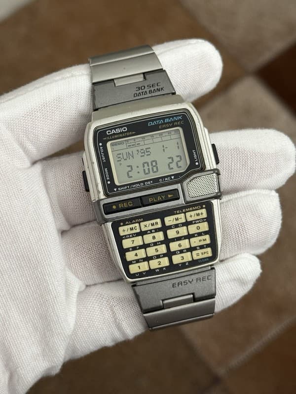 Rare Vintage Casio DBC-V500 Easy Rec Audio Recorder Calculator Digital Watch JDM