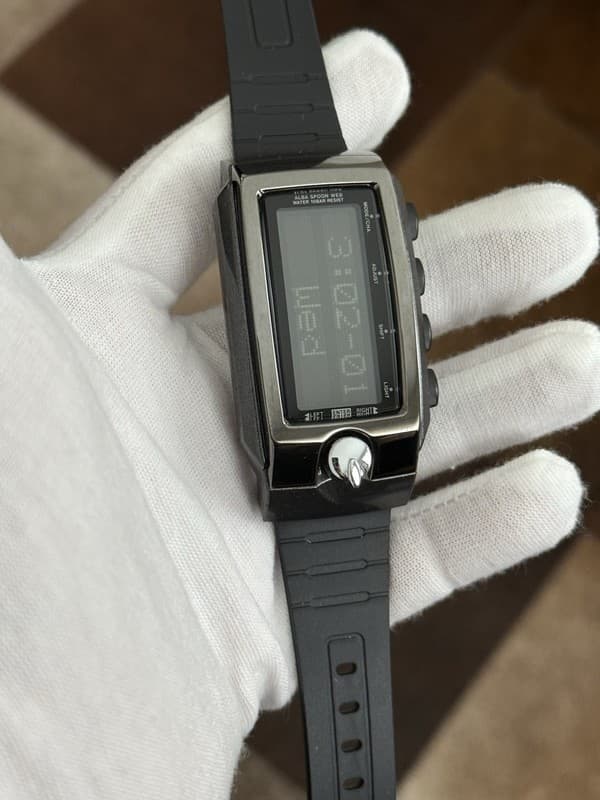 Rare Vintage Seiko Alba Spoon Web W440-4000 Men’s Digital Watch JDM 1990s - Mint