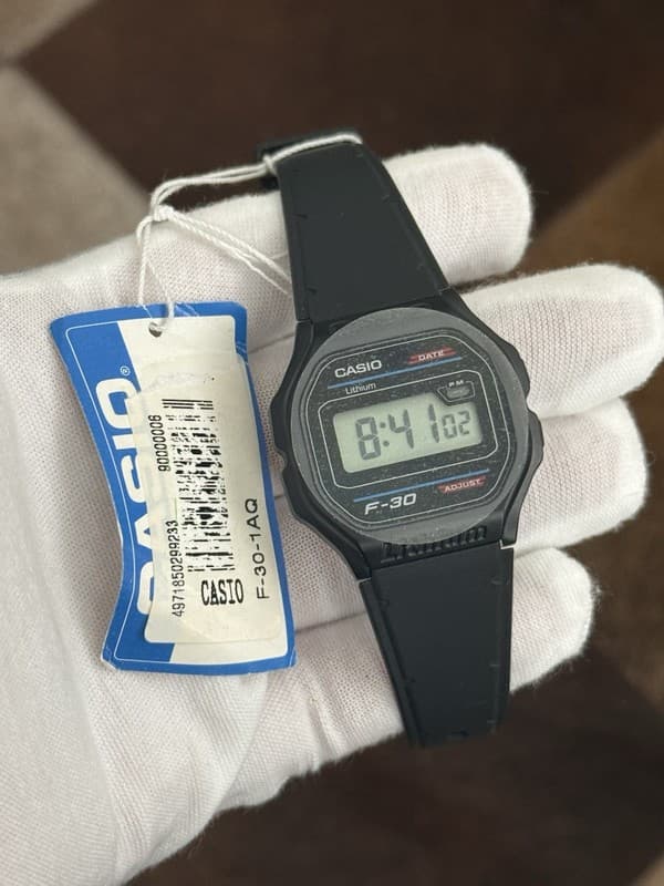 NOS Rare Vintage Casio F-30 Men’s Digital Watch Module 1007 JDM 1980s