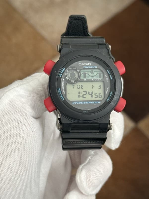Rare Vintage Casio G-Shock Fisherman DW-8600 Men’s Digital Sports Fishing Watch