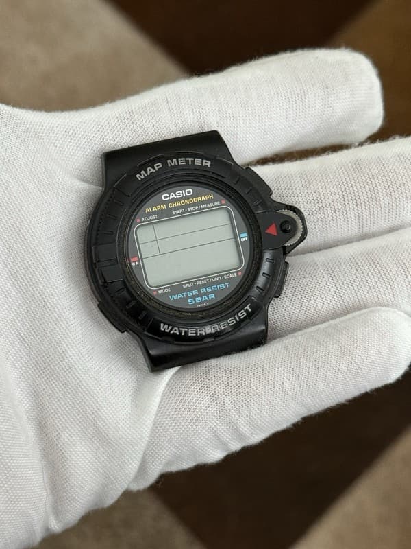 Rare Vintage Casio MAP-100 Map Meter Men’s Digital Watch Mod. 693 JDM – Repair