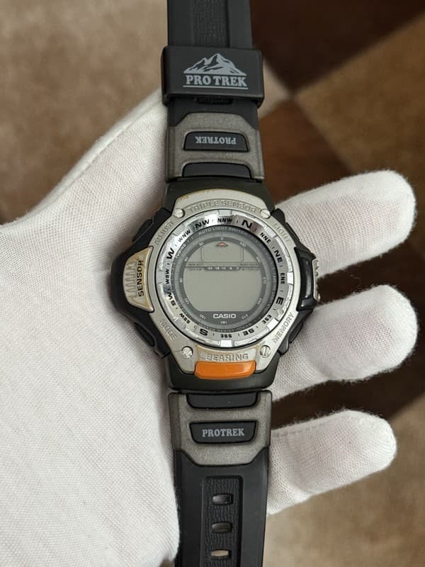 Rare Vintage Casio Pro Trek PRT-41 Triple Sensor Digital Watch JDM 90s - Repair
