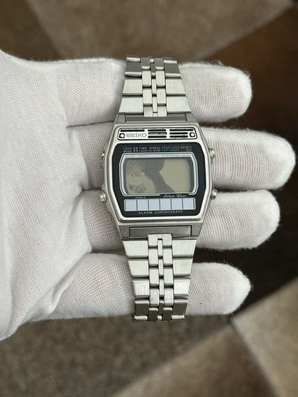 Rare Vintage Seiko Silver Wave Men’s Solar Digital Watch A258-5000 JDM - Repair