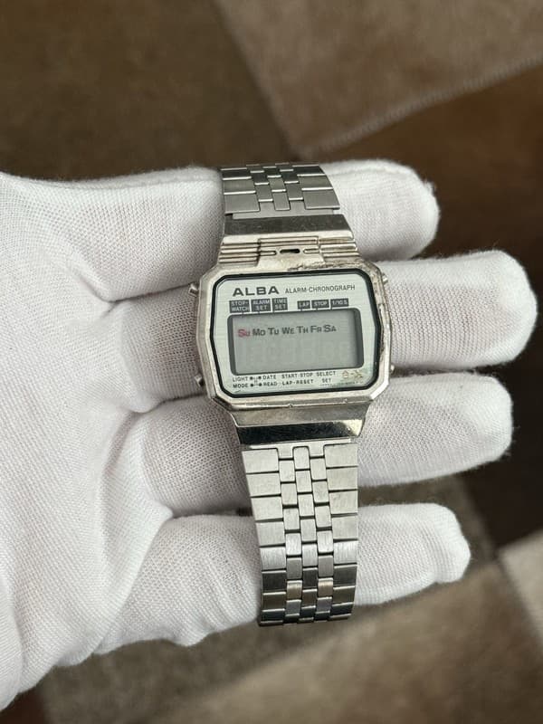 Rare Vintage Seiko Alba Y709-5000 AC-X Men’s Digital Sports Watch JDM - Repair