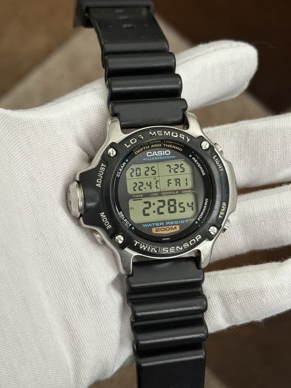 Rare Vintage Casio DEP-610 Men’s Twin Sensor Digital Diver’s Sport Watch JDM 90s