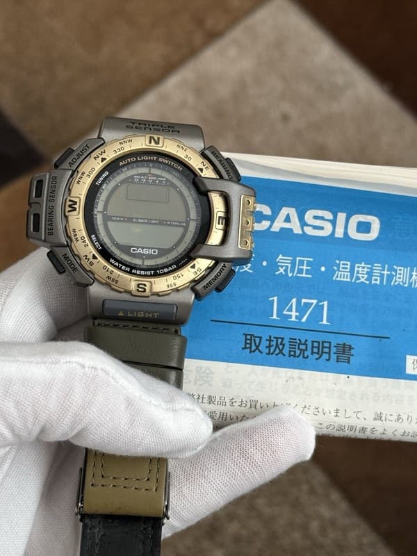 Rare Vintage Casio Pro Trek PRT-400 Triple Sensor Sports Watch JDM 90s - Repair