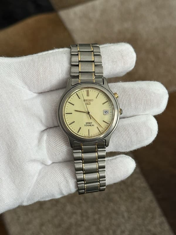 Rare Vintage Seiko Spirit AGS 5M22-7B50 Men’s Titanium Automatic Watch - Repair