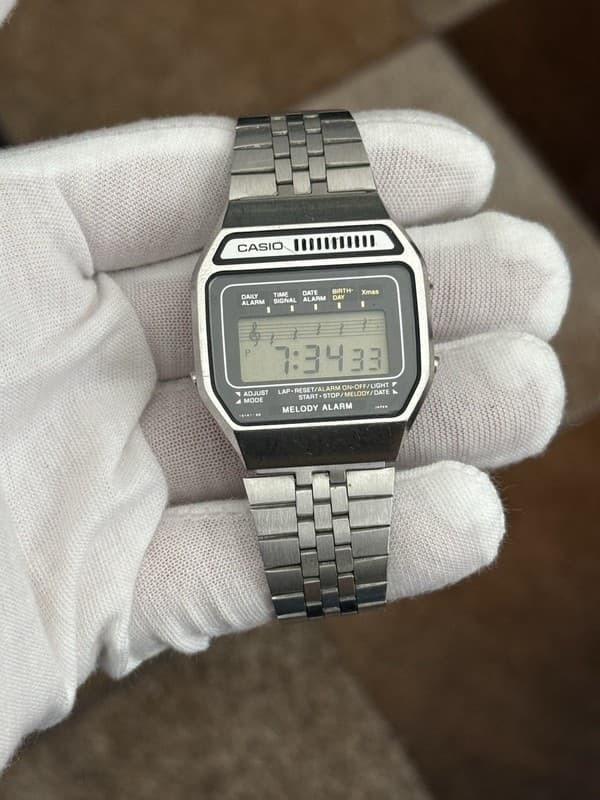 Rare Vintage Casio Melody Digital Alarm Watch H111 Module 82 1980s JDM - Read