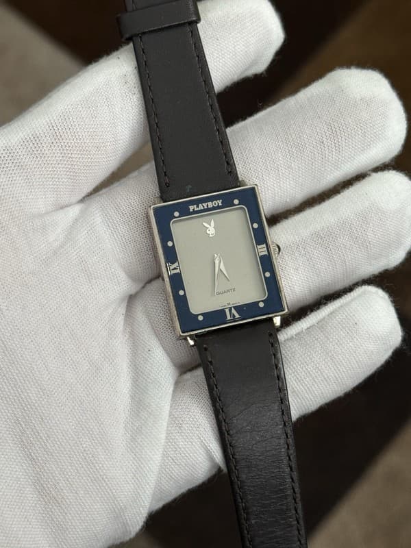 Rare Vintage Seiko x Playboy Y480-6490 Men’s Enamel Quartz Dress Watch JDM 1980s