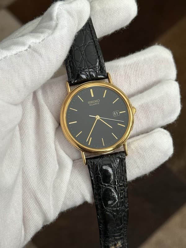 Rare Vintage Seiko Quartz 7N22-8A00 Men’s Classic Dress Watch JDM 1980s