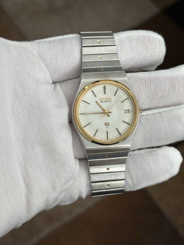 Rare Vintage Seiko Quartz 6922-7010 Men’s Classic Two Tone Dress Watch JDM 1980s