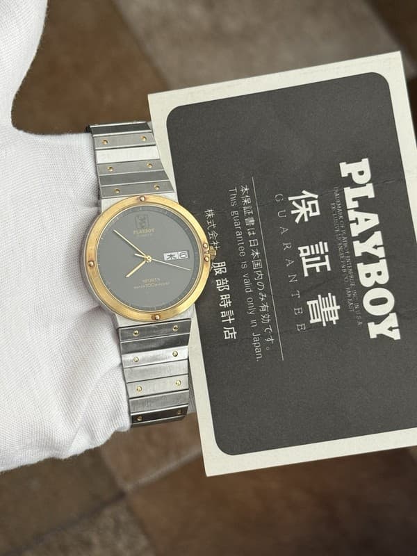Rare Vintage Seiko x Playboy Y113-6100 Sports Quartz Men’s Dress Watch JDM 1980s
