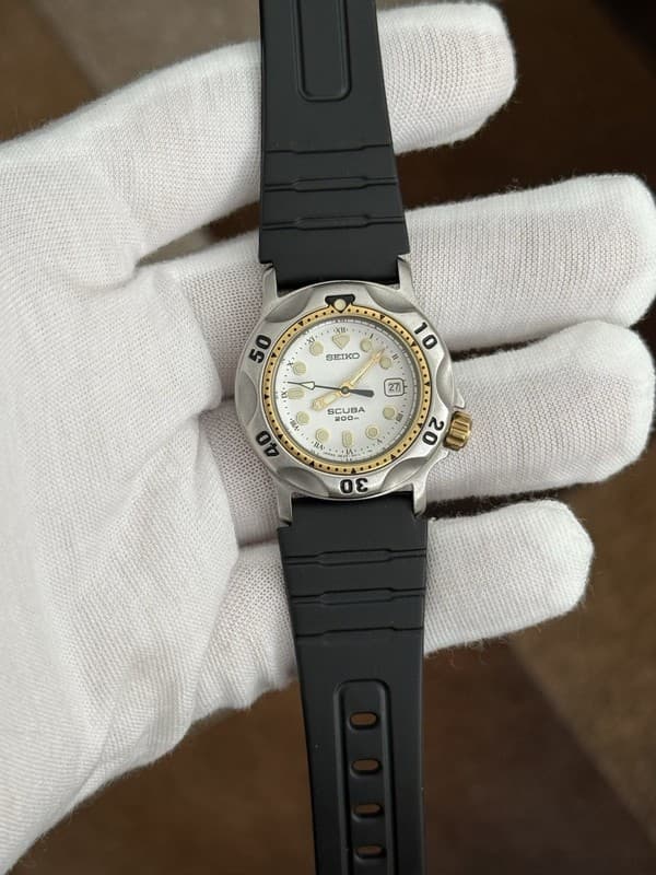 Rare Vintage Seiko Scuba 3E25-0A10 Unisex Diver Sports Watch JDM 1990s