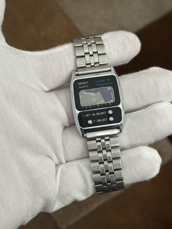 Rare Vintage Orient Digital Chronograph Men’s Sports Watch 810301-40 JDM 1970s