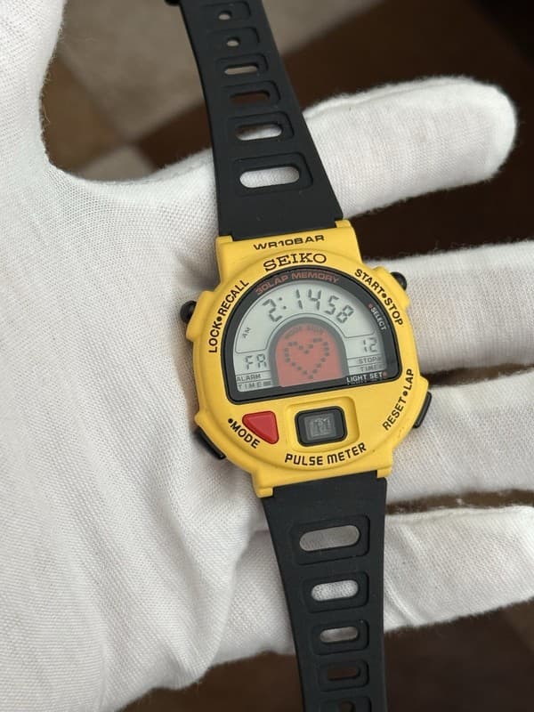 Rare Vintage Seiko S240-400C Pulse Meter Men’s Digital Sports Watch JDM 1990s